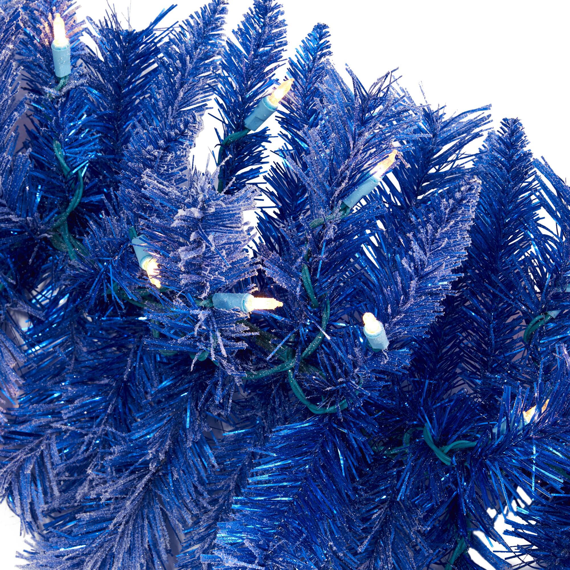 6ft. LED Blue Christmas Garland